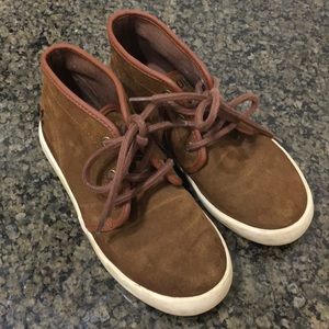 Polo Ralph Lauren boys suede leather mid top shoes